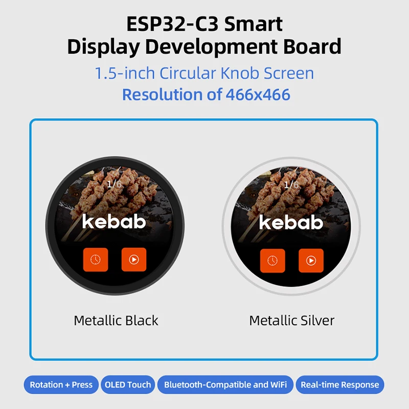 2.1/1.5/1.28 ��ġ ESP32-C3 ����Ʈ ���÷��� ESP32-C3 LVGL ���� ���� ���� ��� ��ũ�� WIFI BT ��ġ ���� ����