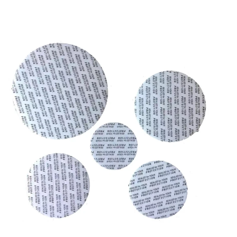 500Pcs Self-adhesive Foam Pressure Sensitive Seal Cap Lining Tamper Resistant Seal Liner For Cosmetic Jar Bottle Pot 20mm-70mm