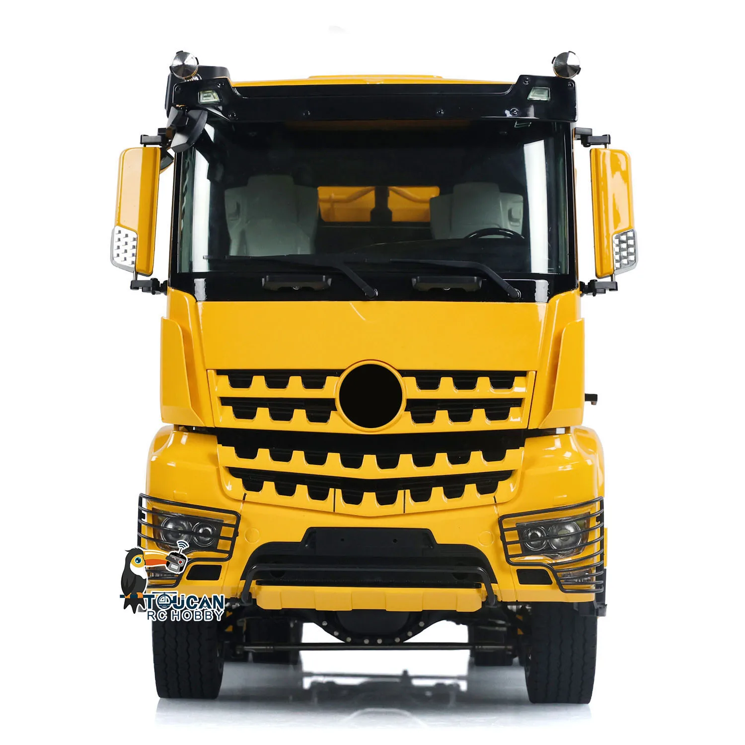 Toy 1/14 RC Hydraulic Dumper Car 8x8 Roll On Full Dump Truck Sound Light Rear Axle Steering Sound Light Tipper Model TH23869 3