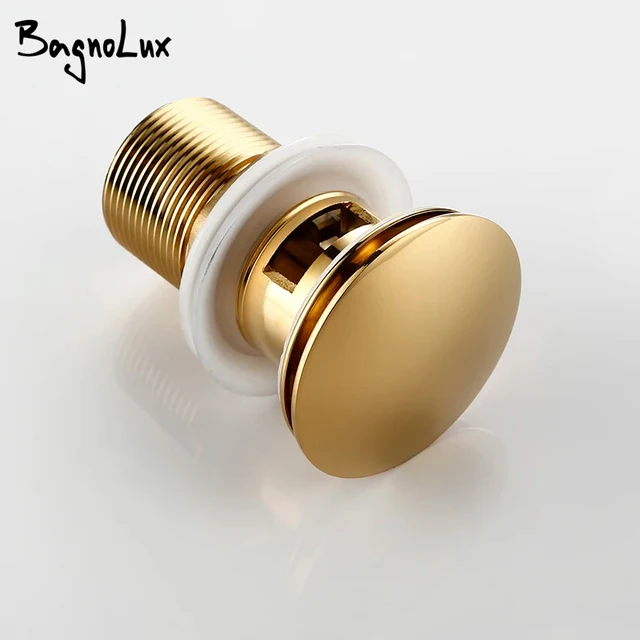 Bagnolux สีทองอ่างล้างหน้า Drainer การกัดกร่อนทนทำความสะอาดง่าย Pop Up รอบห้องน้ำโรงแรม Drainer 1