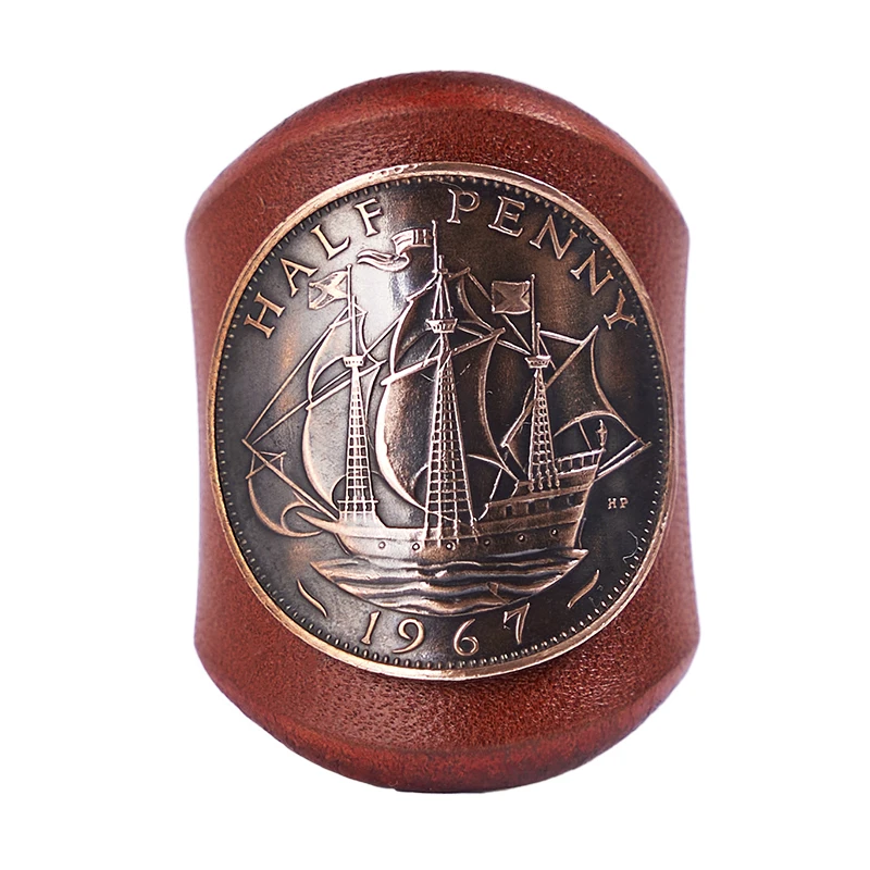 Half penny brown (old style)