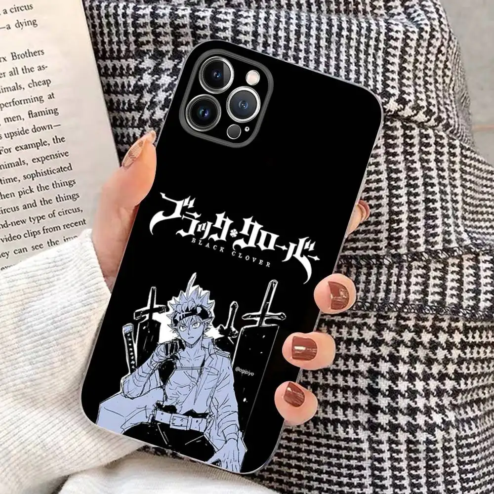 Anime Black Clover Logo Transparent Soft Phone Case