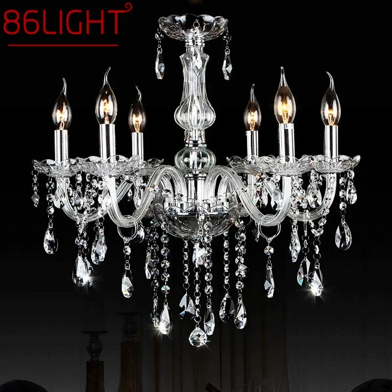 

86LIGHT Luxurious Style Crystal Pendant Lamp European Candle Lamp Art Living Room Restaurant Bedroom Villa Chandelier