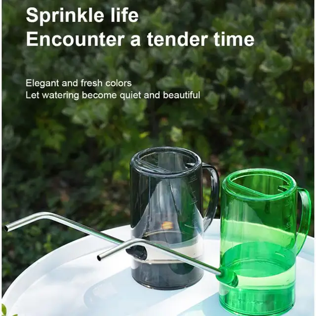 Hosszú Száj Öntözés Can Műanyag Növény Sprinkler Cserepes Otthoni Öntözési Kiegészítők Gyakorlati Virágok Kertészeti Szerszámok Fogantyú - Image 2