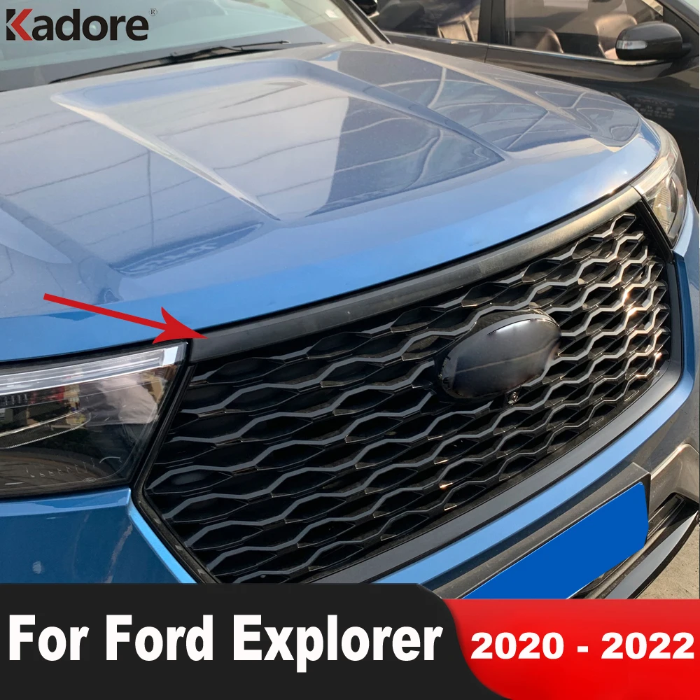 6X For Ford Explorer 2011-19 Stainless Black Bottom Window Frame Sill Trim Cover 