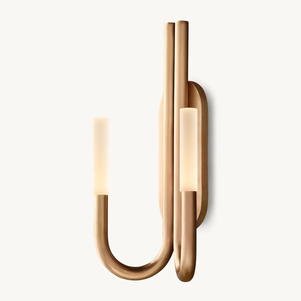 Description Picture 3 of itemDouble Sconce Solid Brass LED Wall Lamps with Glass Shade Home Decoration Bathroom Sconce Lighting Bedroom Black Lustre