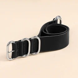 Elegant Soft PU Leather Watch Strap Replacement - Women's & Men's Wristband Accessory - 18mm (Black)