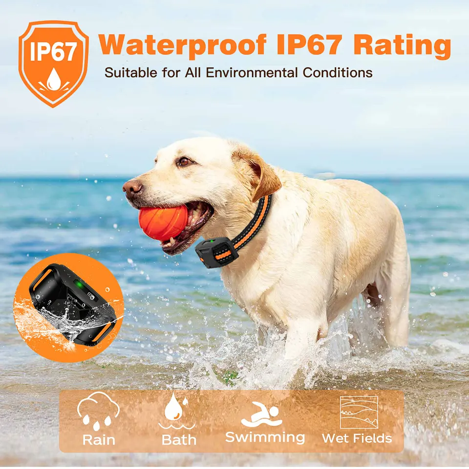 Elektrisches Hundetraining Halsband Mit Fernbedienung 3300 Fu Reichweite, Wasserdicht, Vibration Elektrisches Hundetraining Halsband Mit Fernbedienung 3300 Fu Reichweite, Wasserdicht, Vibration
