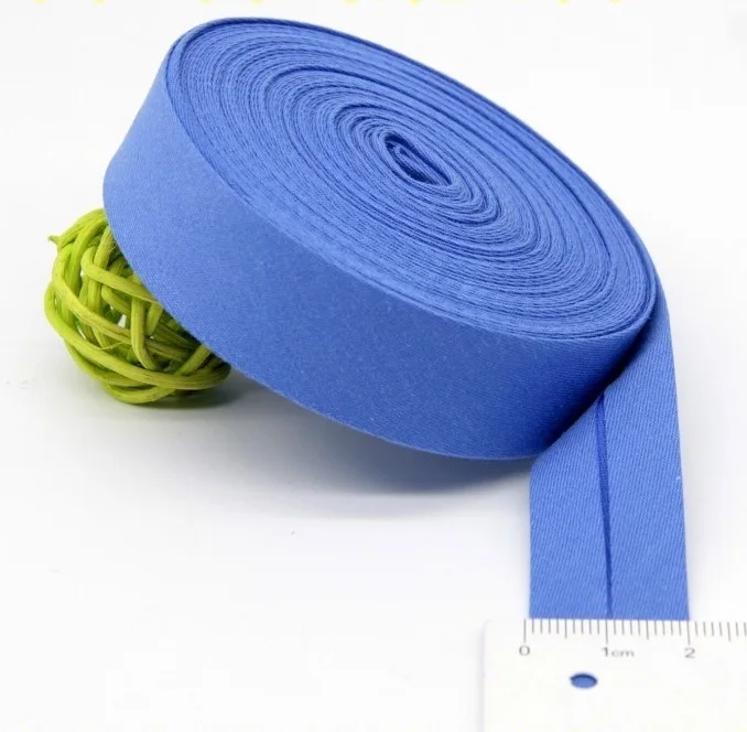 Ultra Soft 100% Cotton Silk Bias Tape - 20mm Width, Skin-Friendly Fabric Ribbon