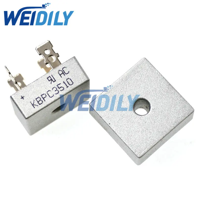 2PCS diode bridge rectifier rectifier diodes electrical rectifier diodes KBPC3510 3510 35A 1000V Diode Bridge Rectifier Original New