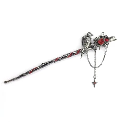 Gothic Thorn Rose Crow Hairpins - Elegant Headdress and Hair Jewelry Accessories (201)