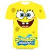 2024 SpongeBob T-shirt Kids Sweatshirt Kids Short Sleeve Boys Girls Clothing Summer Short Sleeve Ages 3-12 6