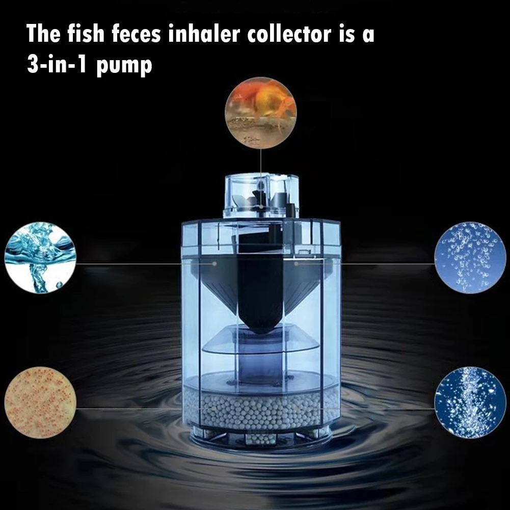Automatic Fish Stool Suction Collector Vacuum Cleaner Household Fish Tank Toilet fish aquarium