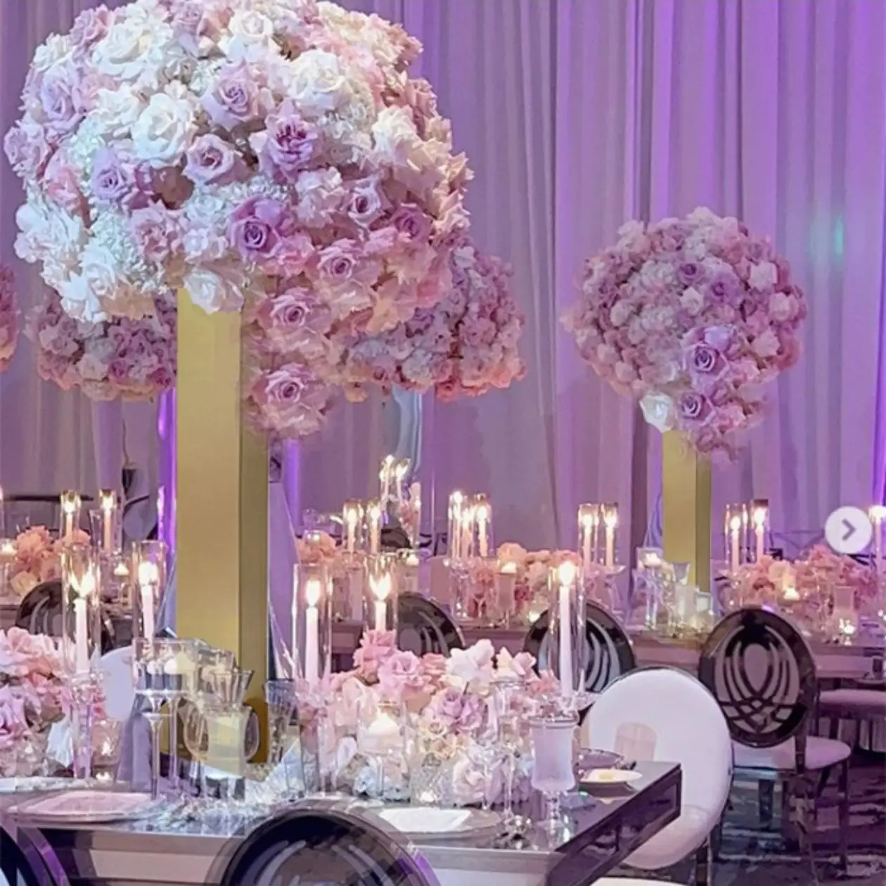 

2/4/5/6 PCS Metal Flower Stand Road Lead Wedding Table Centerpieces Event Party Vases Home Hotel Decoration