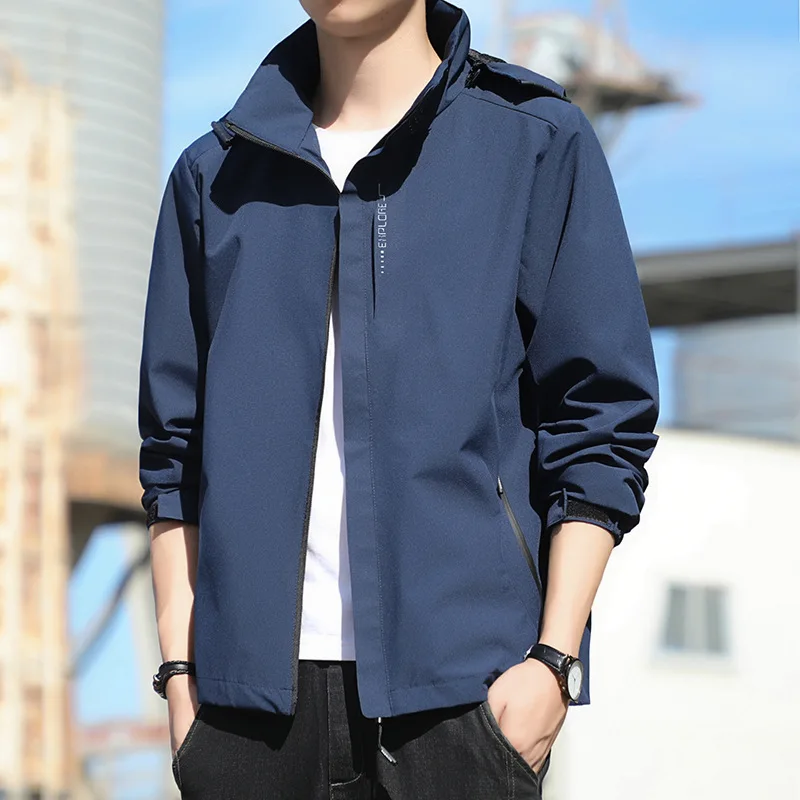 thumbnail image 1 of Chaquetas de senderismo impermeables coreanas para hombres y mujeres, cortavientos con protección solar, abrigo de lluvia para acampar y escalar, ropa portátil Unisex, 1 of 5