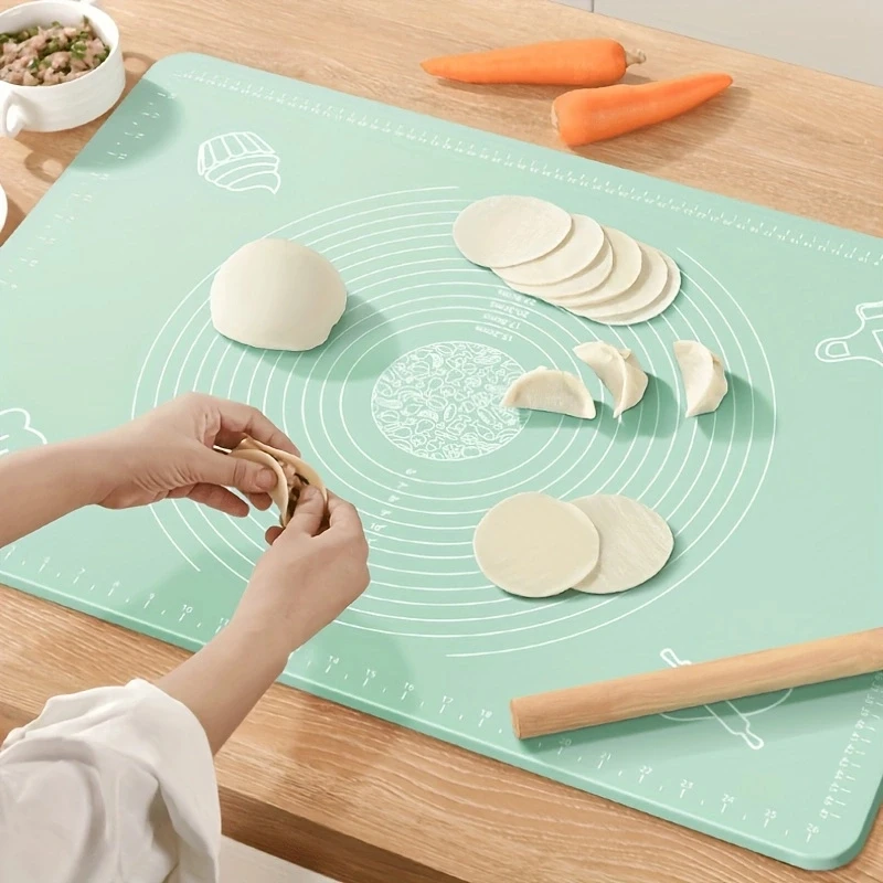 실리콘 페이스트리 매트, 논스틱 베이킹 매트, 카운터 매트, 페이스트리 보드 롤링 반죽 매트, 1PC