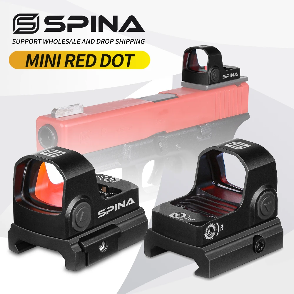

SPINA New Mini 3MOA тактическая охотничья Водонепроницаемая красная точка Glock стрельба красная точка с быстросъемной винтовкой красная точка