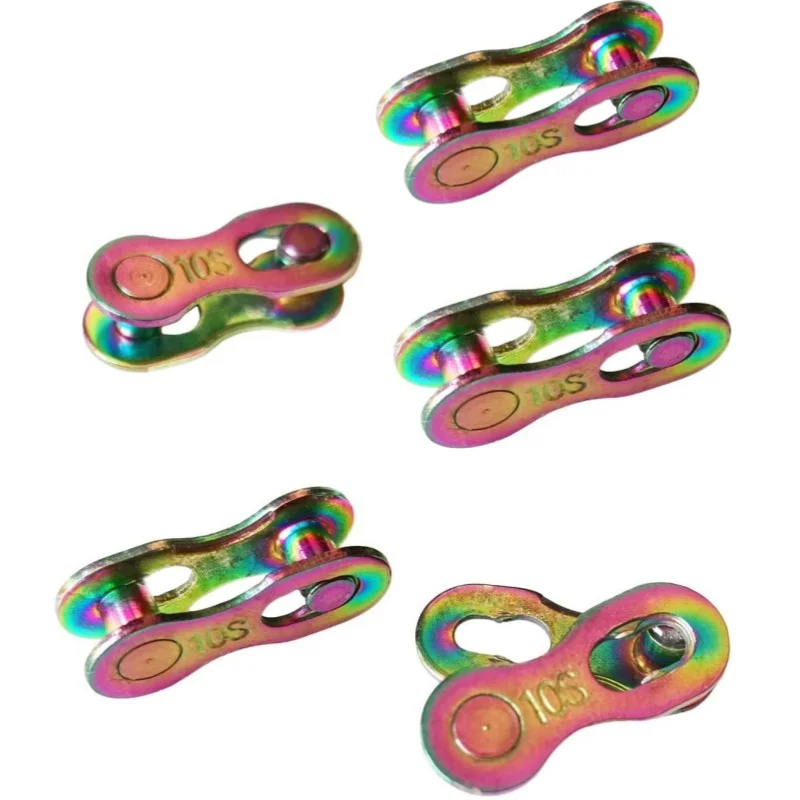 5 Pairs Bicycle Chain Connectors, Heavy Duty Bike Quick Release Chain Mater Link Bicycle Chain Magic Joint Connector for 8/9/10 Speed(8-Speed