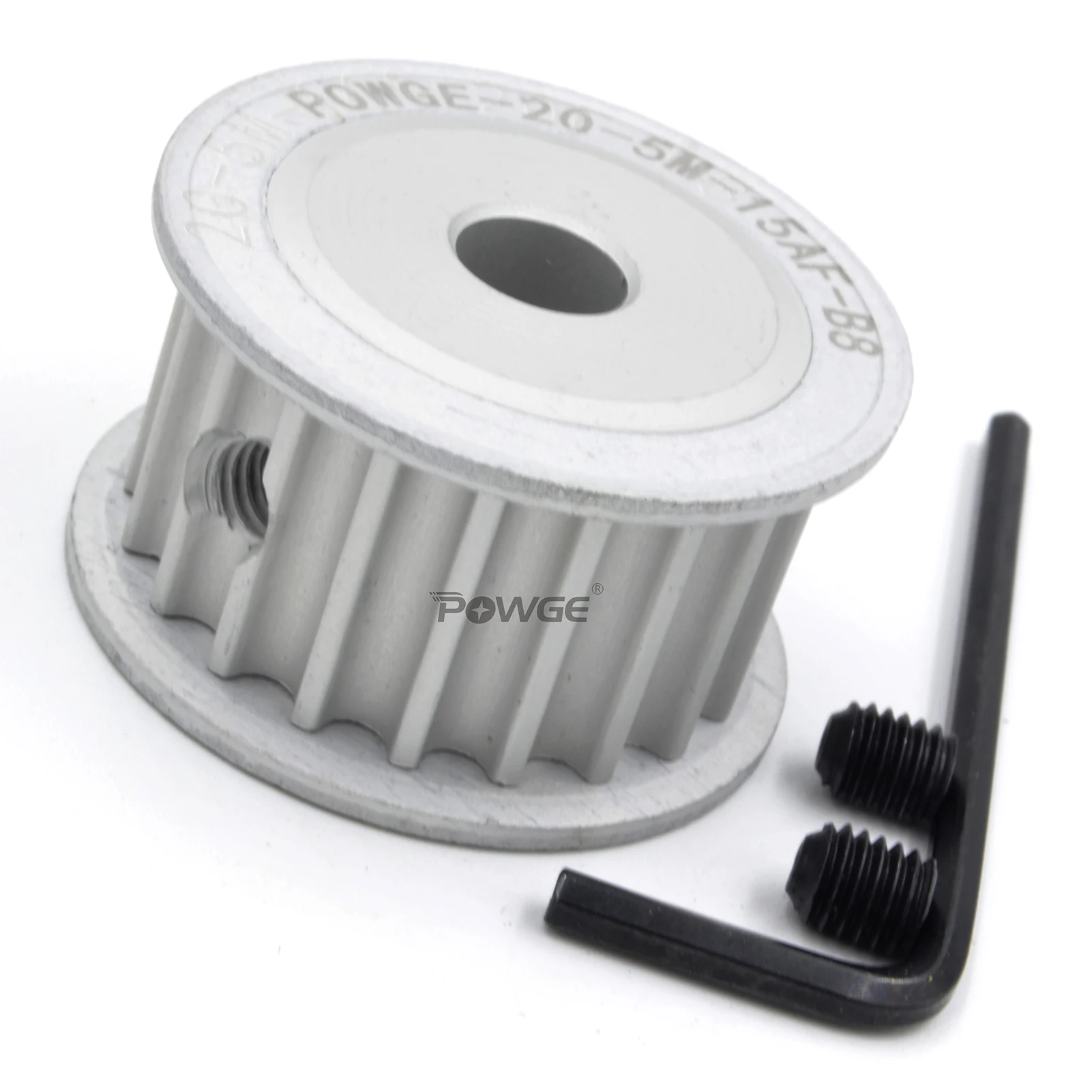 POWGE 19 20 teeth HTD 5M Timing Pulley AF Bore 5/6/6.35/7/8/10/12/12.7/14/15/16/17/18 HTD5M belt width 10/15/20/25mm 19T 20T