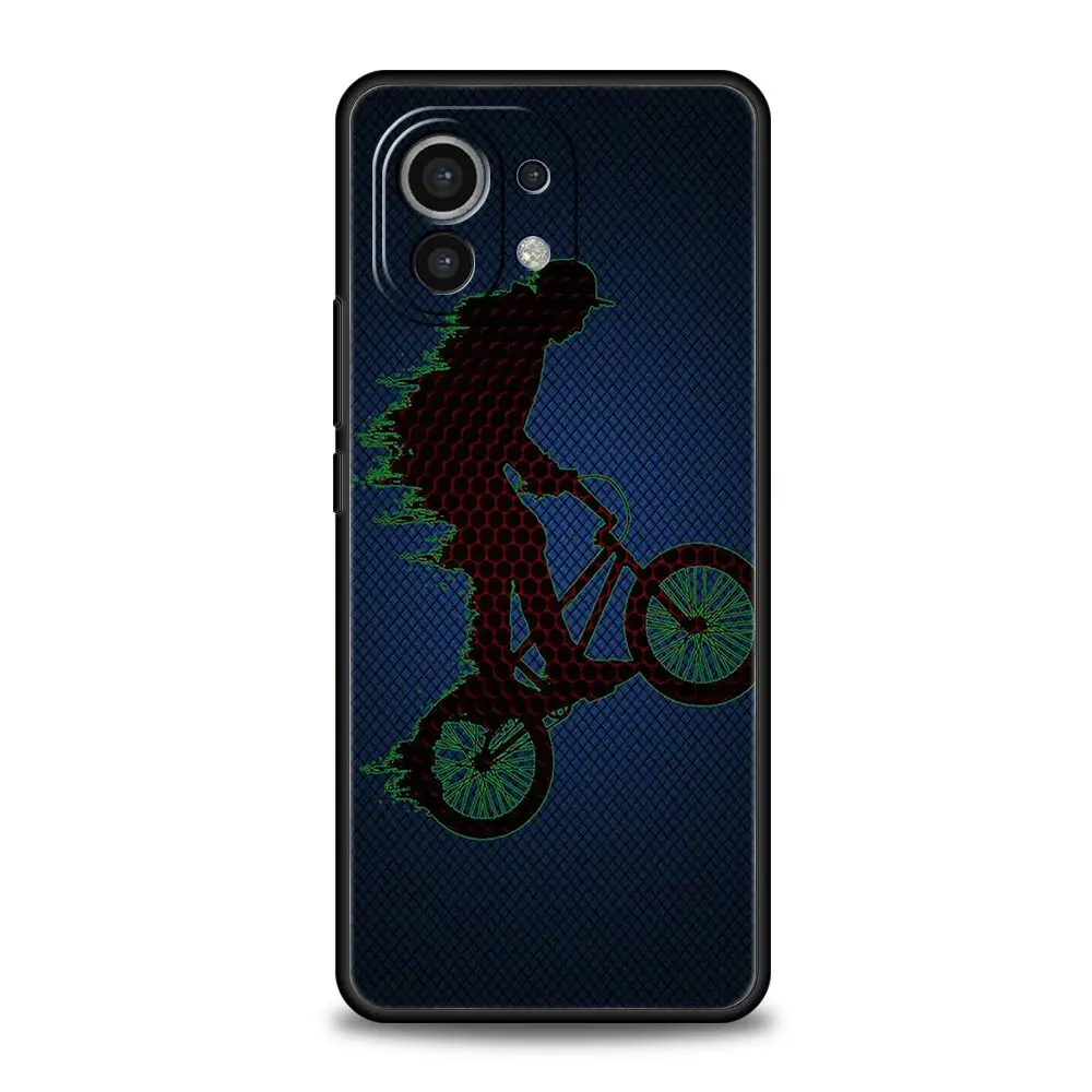 Durable Phone Case with Mountain Bike Design
