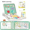 Magnetic Puzzle Book Magnetic Mix and Match Game with Travel Storage Case Brain Training Game Learning Educational Toys for Kids 6