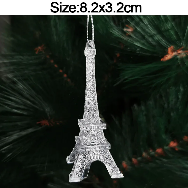 thumbnail image 1 of piezas de adornos navideños para el hogar, adornos acrílicos de cristal, copos de nieve, alce, colgantes para árbol de Navidad, regalo de Año Nuevo 2024, 1 of 5
