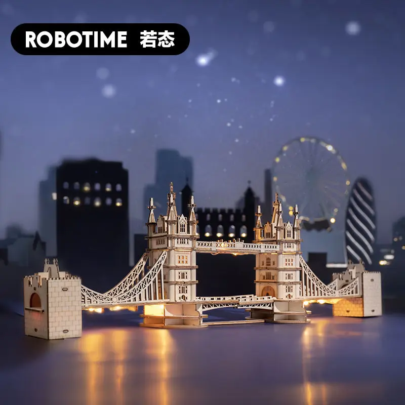 

Лондонский мост/Биг-Бен деревянный пазл 3D Строительная модель для взрослых сборка декомпрессия diy подарок на день рождения ручной работы игрушка модель комплект
