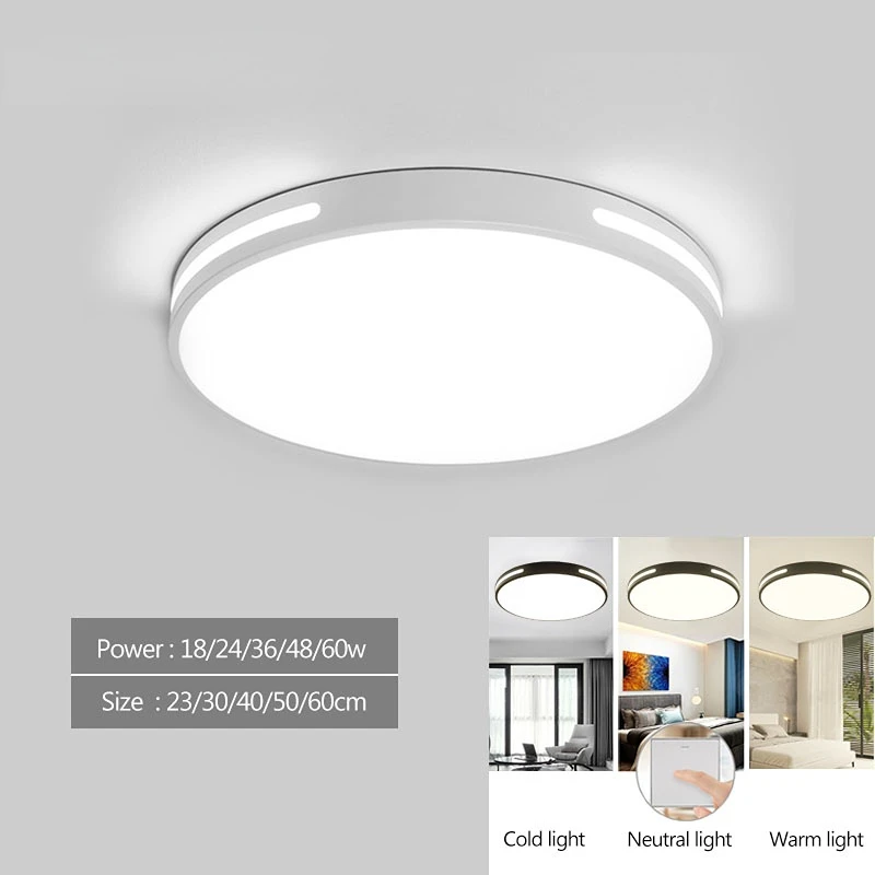 Modern Ultra-thin LED Ceiling Lights for Living Room Bedroom Led Lamp Round Remote Dimmable Macaron Colors Lighting recessed ceiling Ceiling Lights