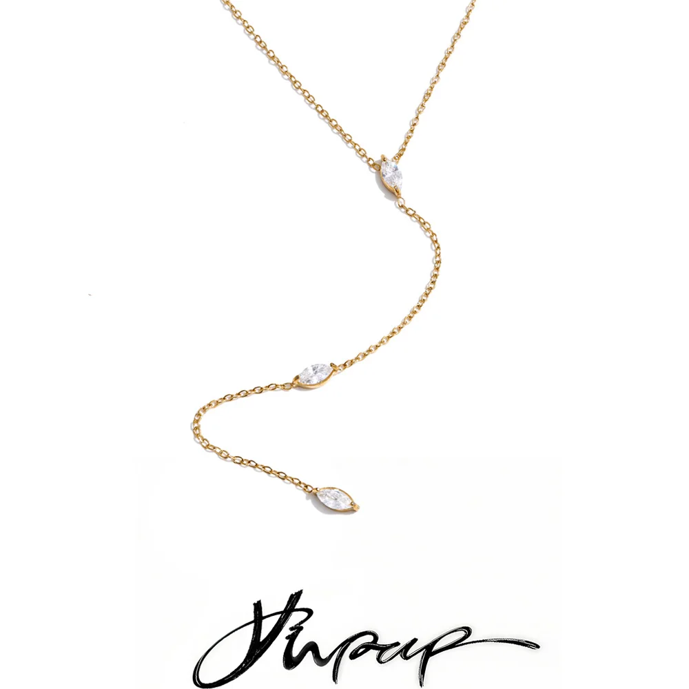Yhpup Necklace Stainless Steel Women