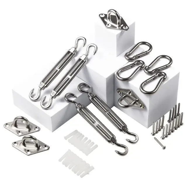 Napellenző Mellékletkészlet Telepítés Csere Nagy Teherbírású Vitorla Hardware Készletek Lombkorona Telepítő A Fedélzeti Gyephez - Image 5