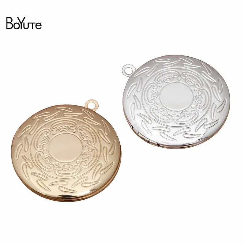 

BoYuTe (10 Pieces/Lot) 31*6MM Metal Brass Memory Locket Photo Floating Locket Pendant Charms for Jewelry Making