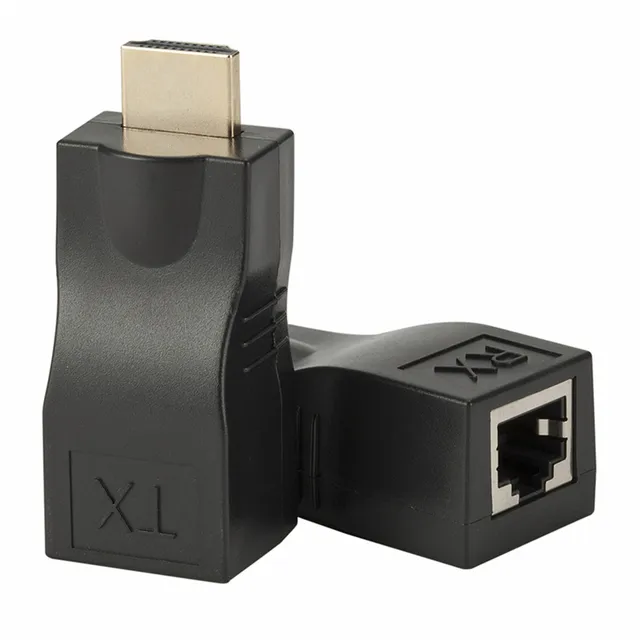 Extensor compatível com HDMI, portas RJ45, extensão de rede LAN, até ...