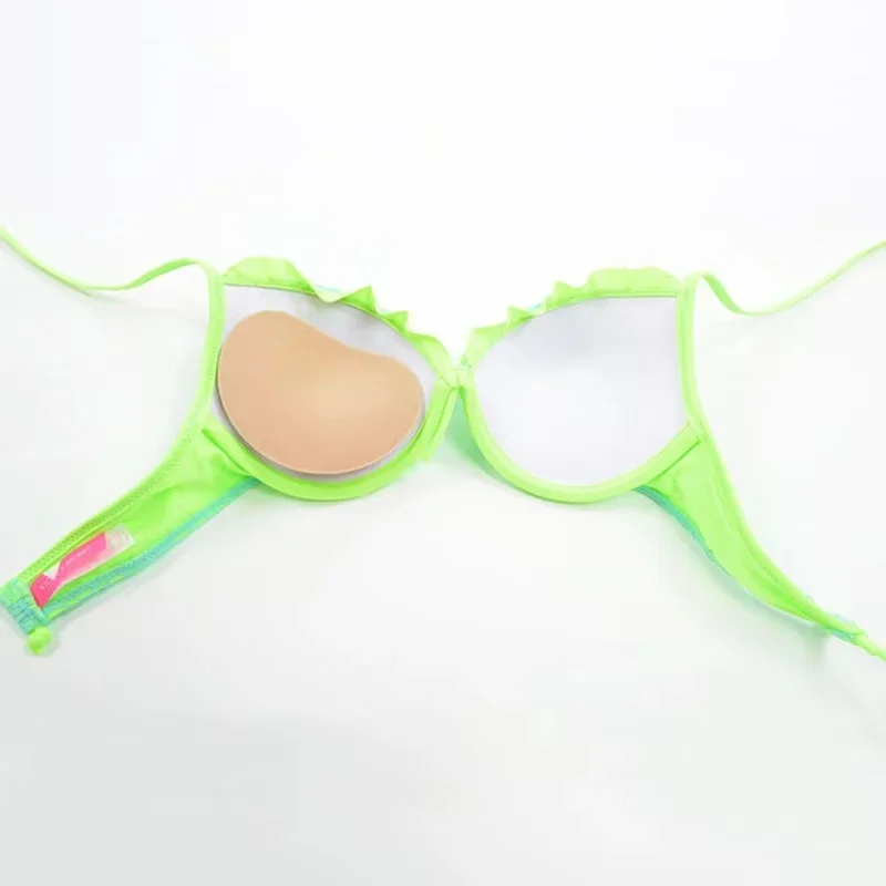 Bikini Chest Pad Bikini Set Push Up Padded Bikinis Swimsuit Women Thicker Breathable Sponge Bra Pad