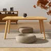 Small Coffee Table Low Table Solid Wood Sturdy Floor Table Desk for Sitting on The Floor, Storage and Living 5