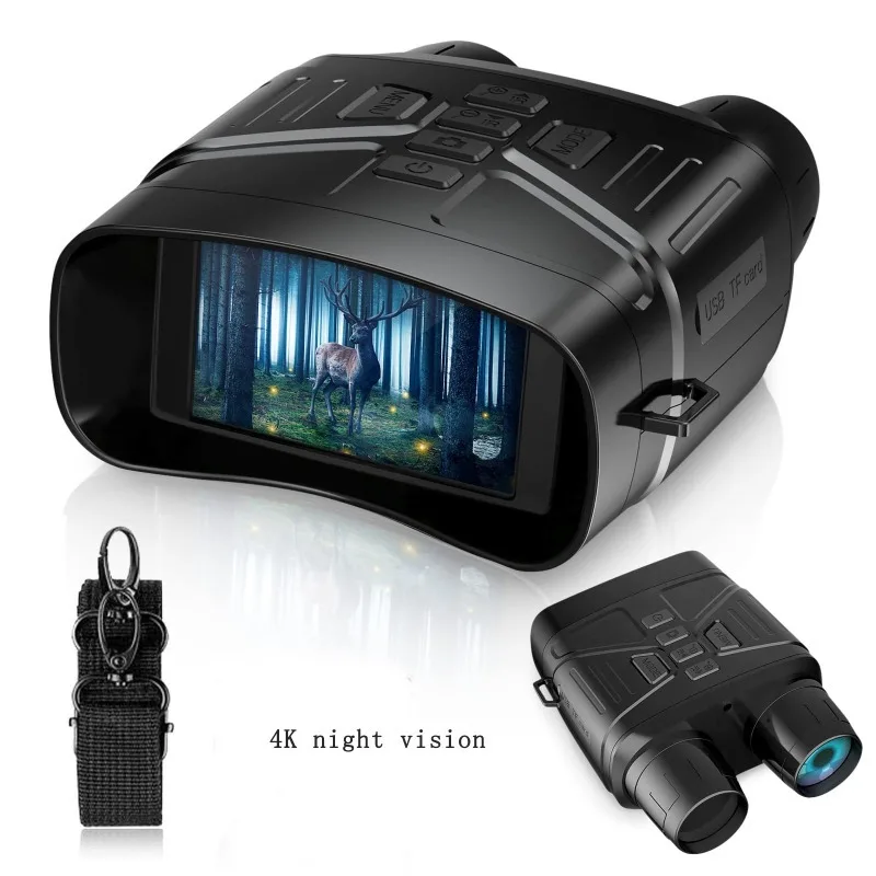 

1pcs 4K Night Vision Goggles,HD HD Large Screen Telescope, Can Save Photos and Videos, with Rechargeable Lithium Battery.