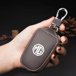 Premium Car Key Protection Shell Bag and Case - High - Quality Auto Accessory (Brown)