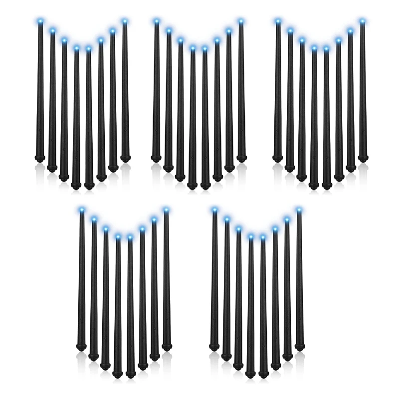 

40 Pieces Light Up Wand Magic Light And Sound Toy Wizard Wands, Illuminating Wand, Party Costume Accessory (Black)