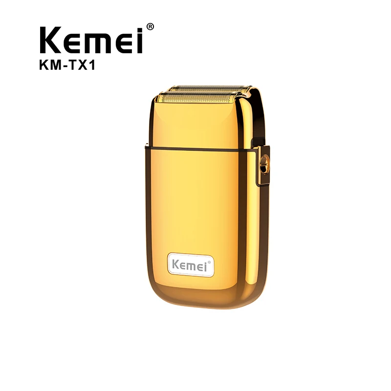 Kemei all-metal foil electric shaver hair bald head shaving machine for men beard electric razor barber tool rechargeable electric shaver