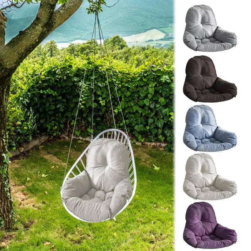 

Hanging Egg Hammock Chair Cushion Washable Comfortable Backrest Support Swing Cushions For home Lazy Sofa Patio Rocking Chair