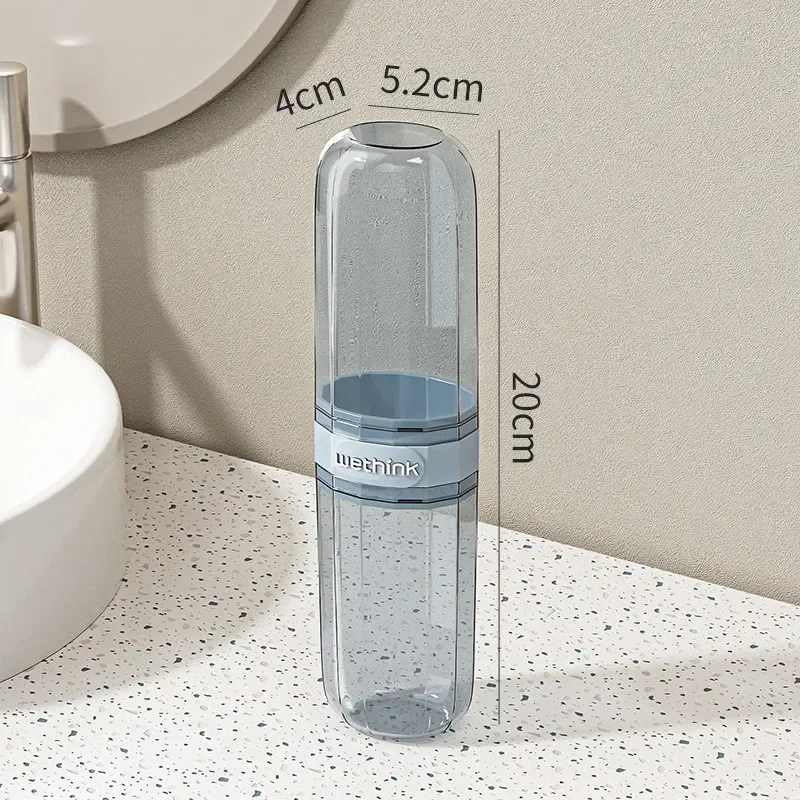 Zahnbürsten-Reisebehälter Transparente Tragbare Zahnbürstenbox für Outdoor/Geschäftsreisen/Reisezubehör – Detail 10