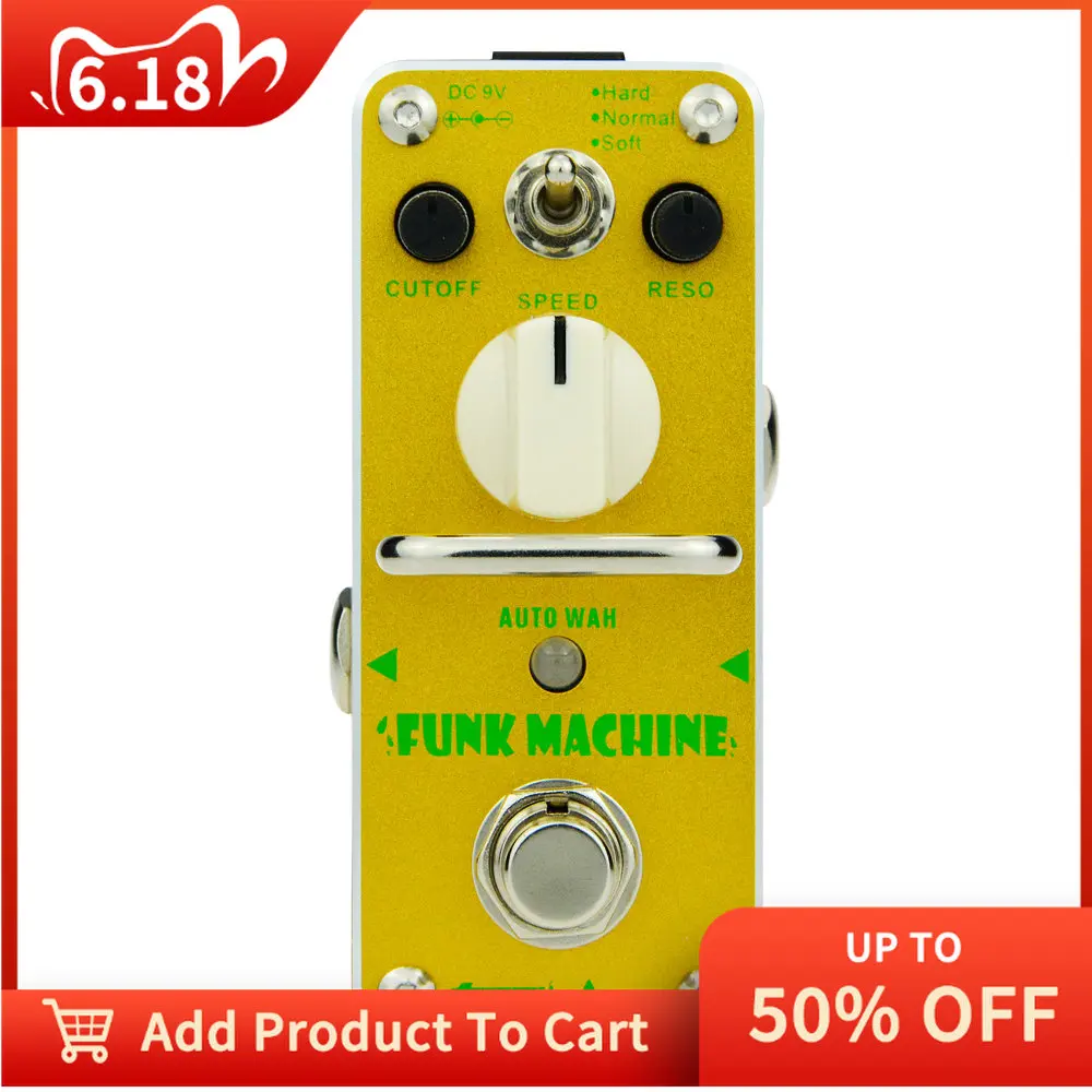 AROMA AFK 3 Guitar Effect Pedal Funk Machine Auto Wah Electric Guitar Effect Pedal Mini Single