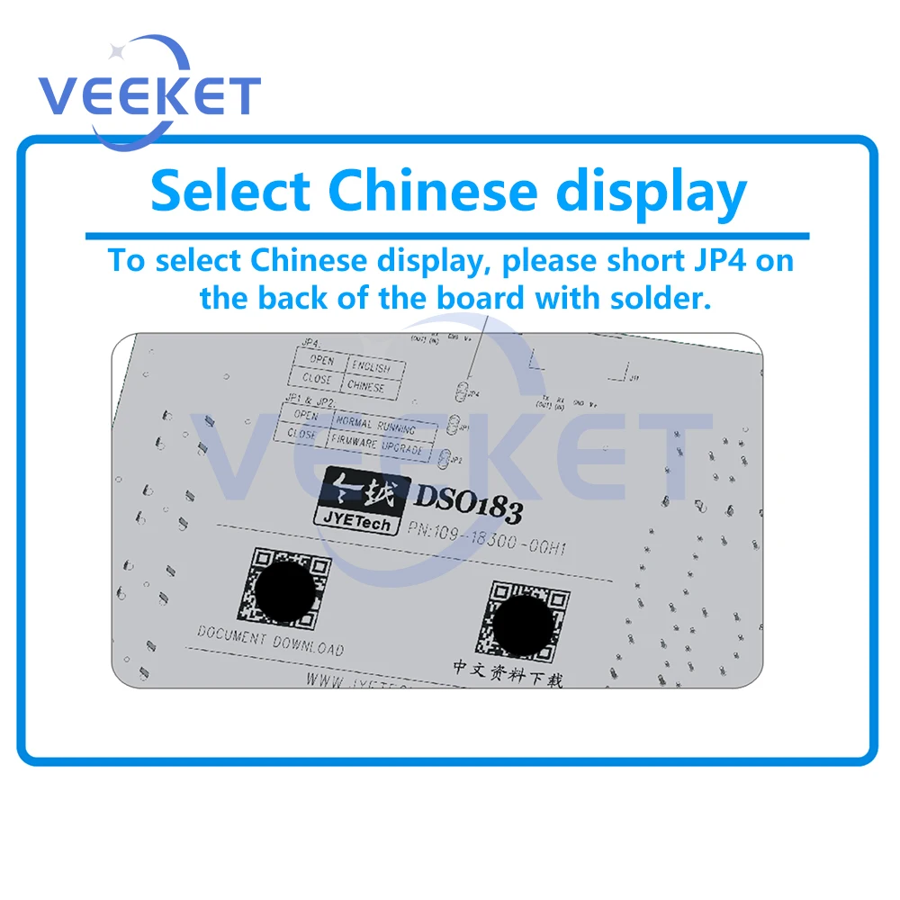 DC 5V DSO183 Digital Oscilloscope DIY Loose Part Teaching