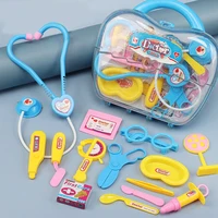 Pretend Play Doctor Set Kids Suitcase Medical Kit Toys Role Play Props Carry Case Stethoscope Educational Toy Girl Boy Present 2