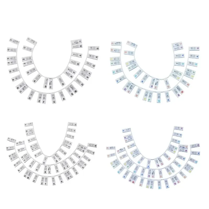 Piano keyboard stickers for 88/61 key removable note labels for learning notes guide beginner