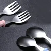 Baby Gadgets Tableware Set Children Utensil Stainless Steel Toddler Dinnerware Cutlery Cartoon Infant Food Feeding Spoon Fork 5