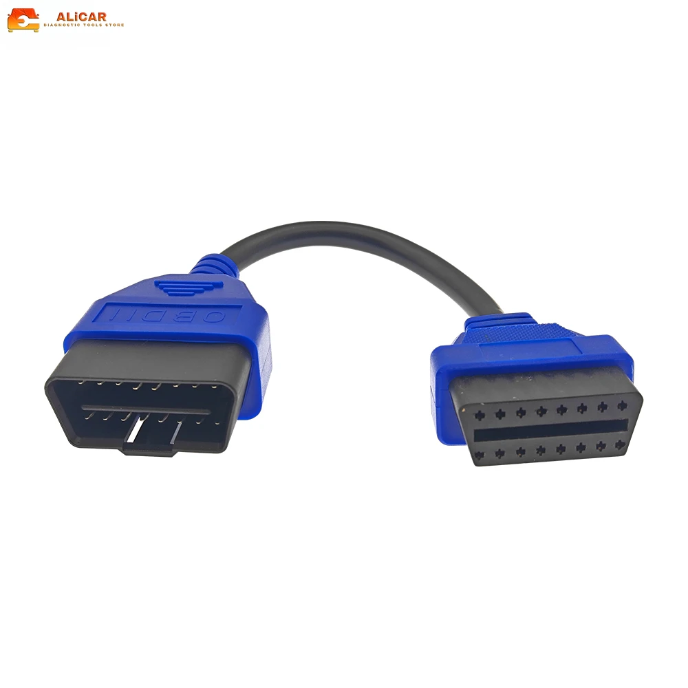 OBD2 Extension Cable OBD2 Cable 24cm OBD2 16Pin Extension Cable For ELM327 OBD II Obd Extension Cable Car Repair Tool Automobiles Parts