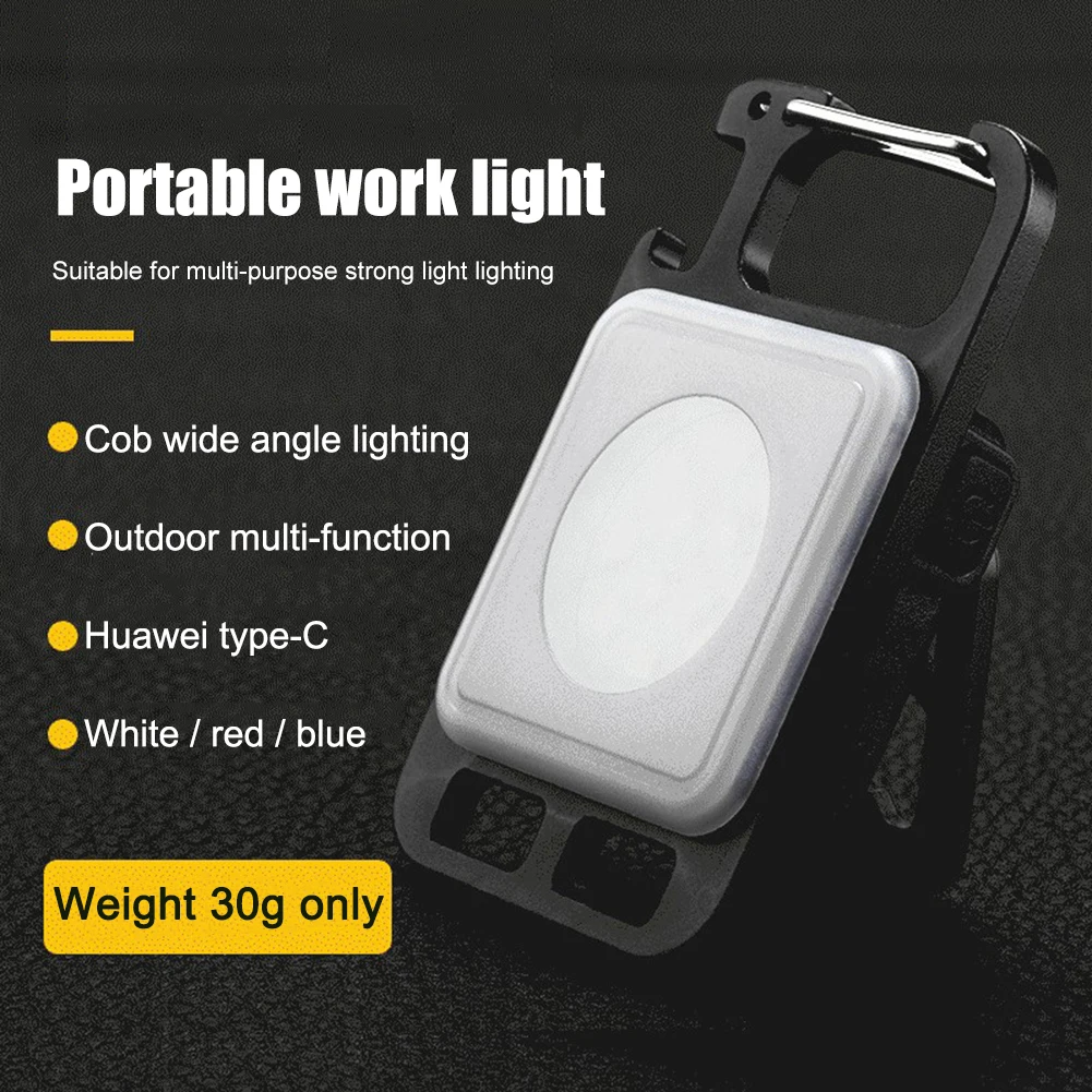Mini Torcia LED 800 Lumen Ricaricabile USB – Lega Metallo, Zoom, 5 Modalità, Impermeabile, Con Portachiavi - 3