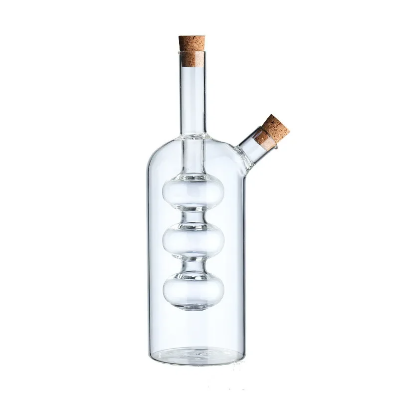 Kitchen Storage Sealed Bottles, Double-layer 2-in-1 Glass Bottles, Oil, Vinegar, Sauce, Seasoning Bottles, Kitchen Tools 6