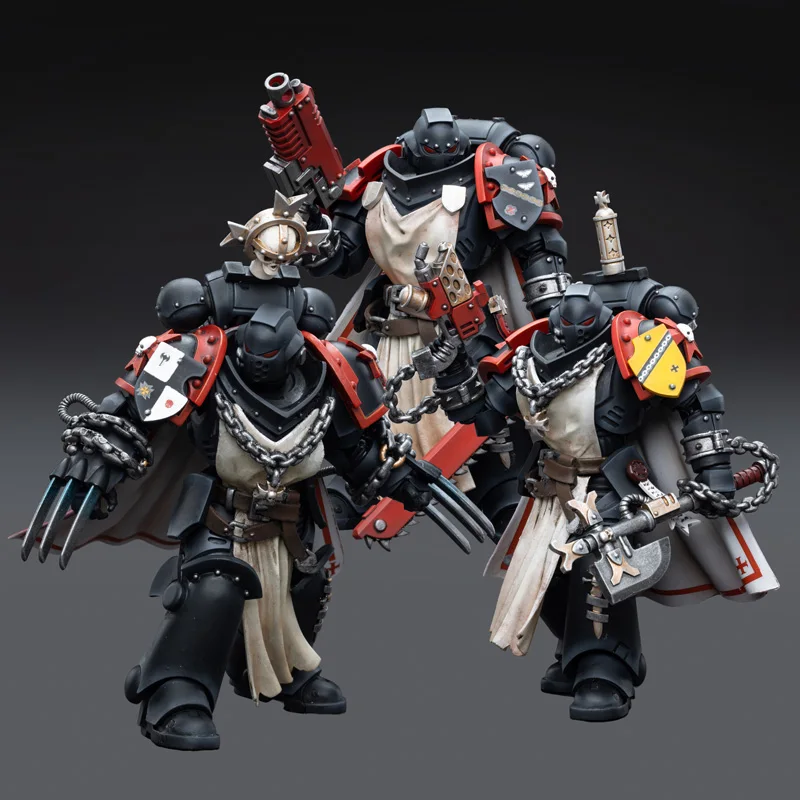 In Magazzino Joytoy Warhammer 40K Black Templars Hearis Sword Brothers Granbertus Alberic Harmodn Art Collection Toy Gift