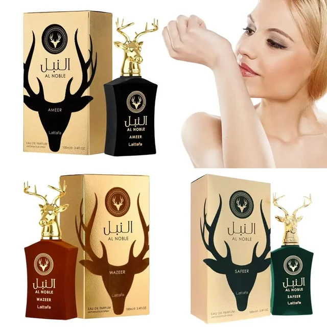 AL NOBLE SAFEER 100 ml – langanhaltender Moschus-Hirschduft für Männer und Frauen, Dubai Luxury Scent Oud Lattafa Parfums